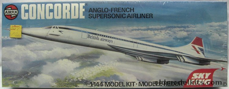 Airfix 1/144 Concorde SST - Sky King Series  British Airways or Air France, 06175-1 plastic model kit